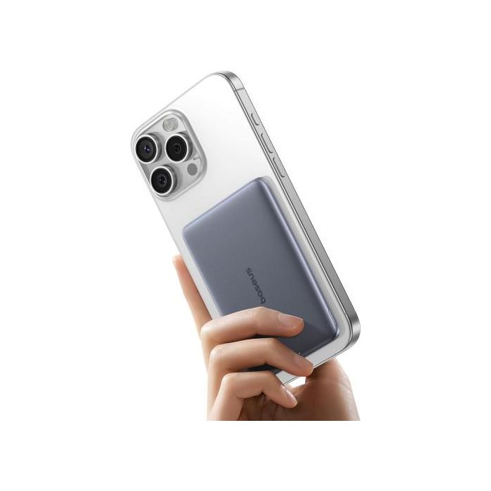 BASEUS PICOGO AM41 Ultra-Slim Magnetic Power Bank 5000mAh 20W Gris 2