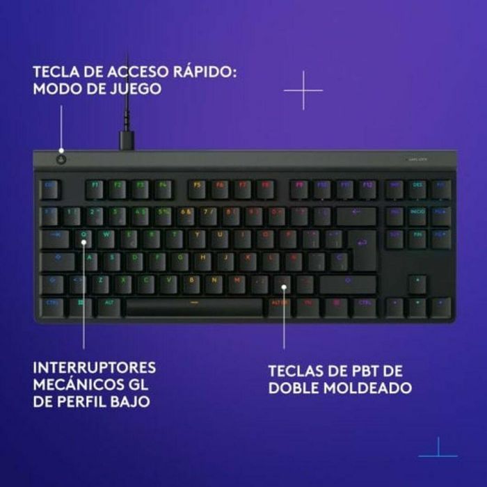 Teclado y Ratón Logitech 920-012891 Negro Qwerty Español 17
