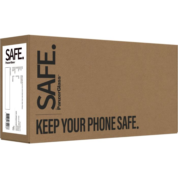 PanzerGlass SAFE. *BULK Protector de Pantalla para Apple iPhone 6/6s/7/8/SE 2020/SE 2022 Ultra-Wide Fit 3