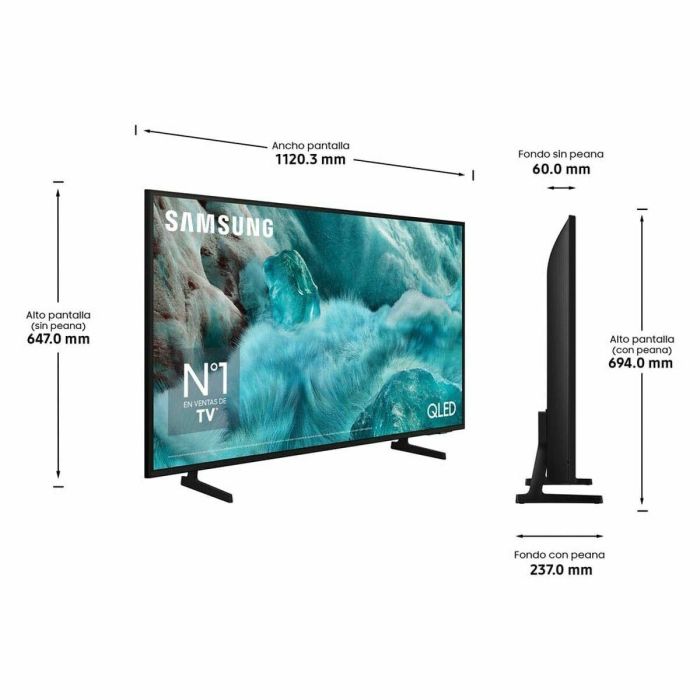 Smart TV Samsung TQ50Q7FAAUXX 50 50" 4K Ultra HD HDR QLED 12 Smart TV Samsung TQ50Q7FAAUXX 50 50" 4K Ultra HD HDR QLED 12