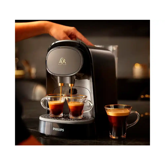 Philips Barista Cafetera de Cápsulas 19 Bares 1450W 1L Doble Espresso Compatible con Cápsulas L'Or y Nespresso 5