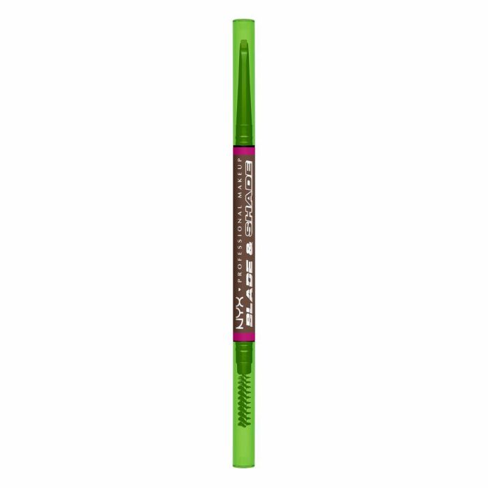 NYX PROFESSIONAL MAKE UP BLADE & SHADE NANO Lápiz de Cejas Doble Punta #09-Brunette 1 u