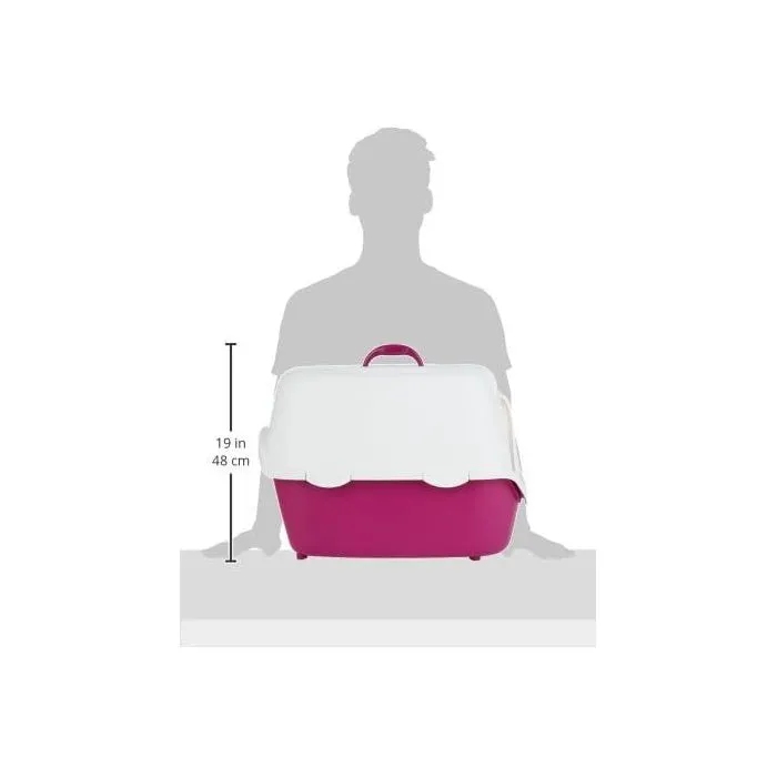 Trixie Caja de arena Vico Tapa 40 x 40 x 56 cm Baya y blanco 4 Trixie Caja de arena Vico Tapa 40 x 40 x 56 cm Baya y blanco 4