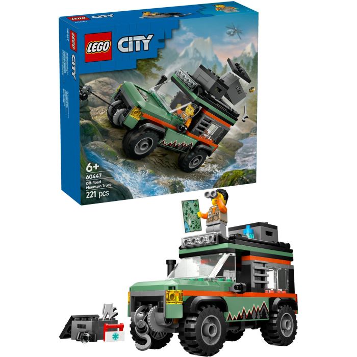 LEGO 60447 City Todoterreno 4x4 de Montaña con Cabrestante y Minifigura, Juego de Construcción +6 Años 14 LEGO 60447 City Todoterreno 4x4 de Montaña con Cabrestante y Minifigura, Juego de Construcción +6 Años 14