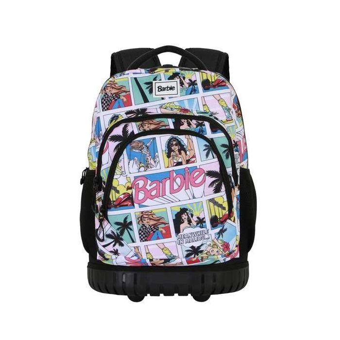 Karactermania Mochila Trolley Barbie Comic Escolar con Ruedas 47x32x25 cm 2