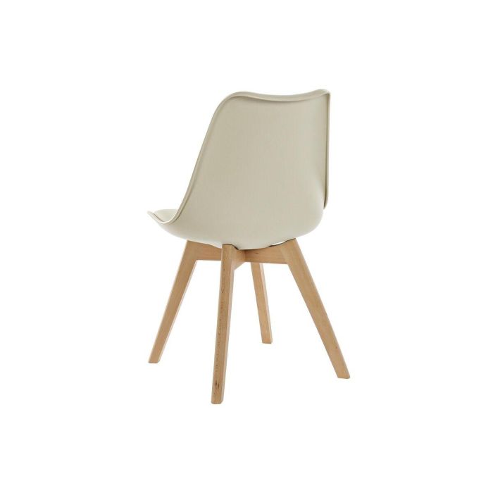 Silla Scandi DKD Home Decor Beige Natural 55 x 83 x 48 cm 2 Silla Scandi DKD Home Decor Beige Natural 55 x 83 x 48 cm 2