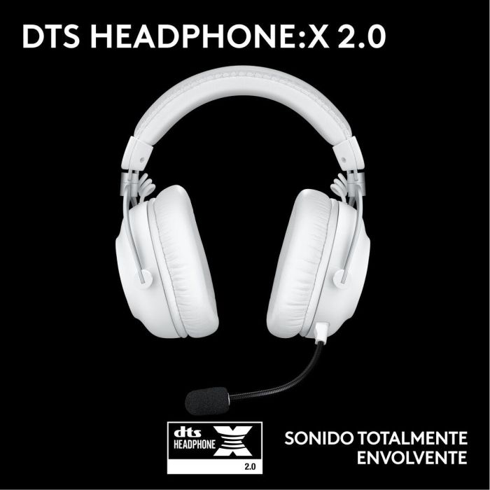 Logitech Auriculares Gaming G Pro X con micrófono cardioide, drivers Graphene 50 mm y tecnología LIGHTSPEED 9 Logitech Auriculares Gaming G Pro X con micrófono cardioide, drivers Graphene 50 mm y tecnología LIGHTSPEED 9