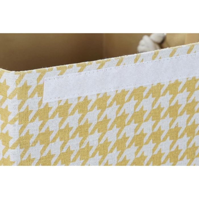 Cesta Ropa Basicos DKD Home Decor Gris Amarillo 36 x 55 x 36 cm (3 Unidades) 1