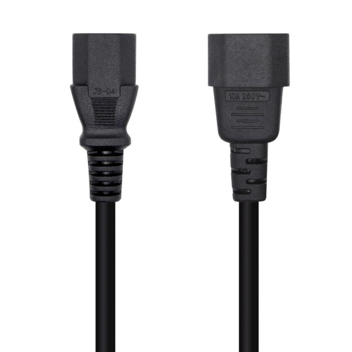 AISENS Cable Alimentación CPU C13/H-C14/M Negro 3.0m 1