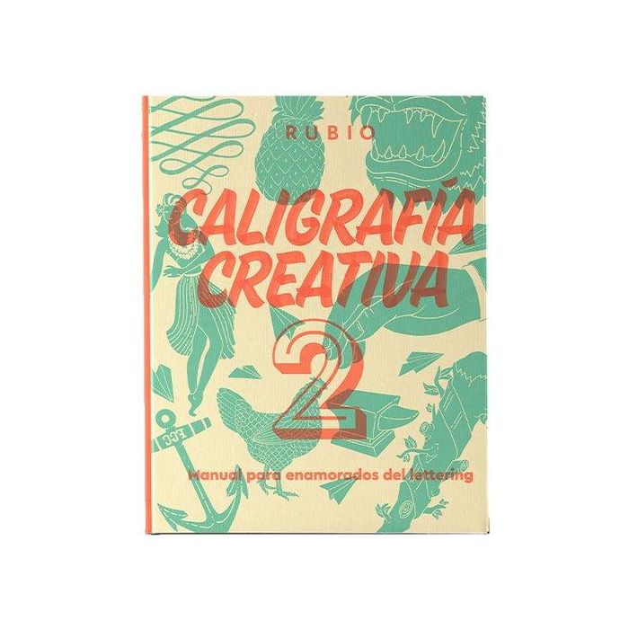 Rubio Libro de caligrafía creativa 2 para lettering, 150 páginas, tapa dura, 27x21 cm