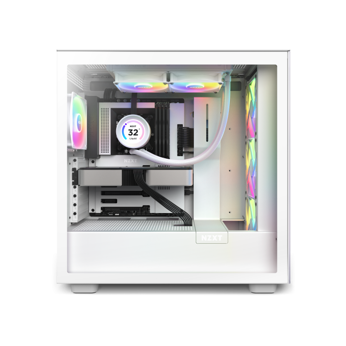 NZXT RL-KR24E-W1 Kraken Elite 240 RGB Sistema de refrigeración líquida todo en uno, 2x12cm, Blanco, Pantalla LCD 4