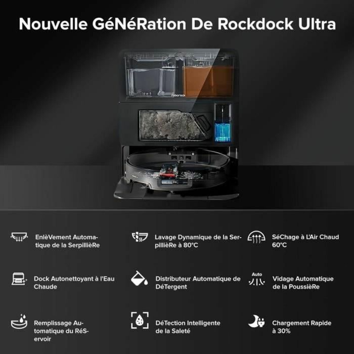 ROBOROCK Saros 10 Negro - Robot aspirador - 22.000 Pa - Antienredos DuoDivide - Diseño ultrafino - Cepillo FlexiArm 4 ROBOROCK Saros 10 Negro - Robot aspirador - 22.000 Pa - Antienredos DuoDivide - Diseño ultrafino - Cepillo FlexiArm 4