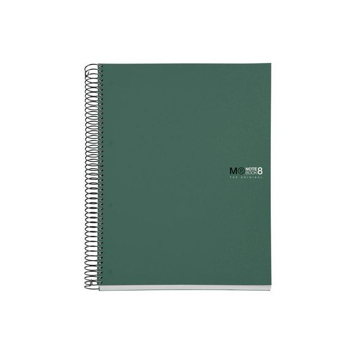 Bloc Miquelrius The Original Notebook 8 Micro.Tapa Pp A4 200H 70G Cuadric.5X5 Verde (Set de 5)