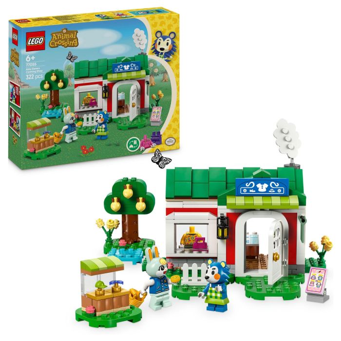 LEGO Animal Crossing Tienda Ropa Hermanas Manitas 77055 Set de Construcción para Niños y Niñas +6 Años con Minifiguras de Pili y Ariel