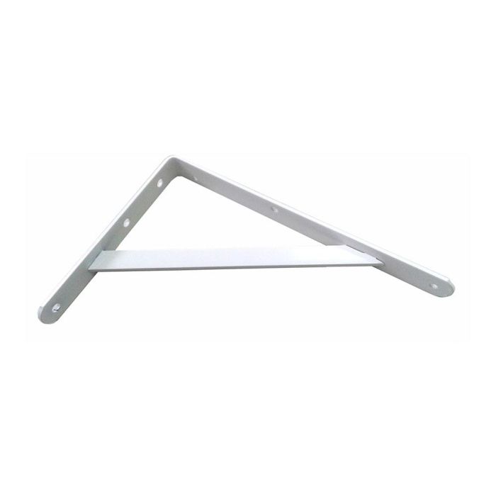 Fepre Escuadra de acero Fortex 20x30 cm, blanco, alta resistencia, 300 kg (2 unid.) EDM 0 Fepre Escuadra de acero Fortex 20x30 cm, blanco, alta resistencia, 300 kg (2 unid.) EDM 0