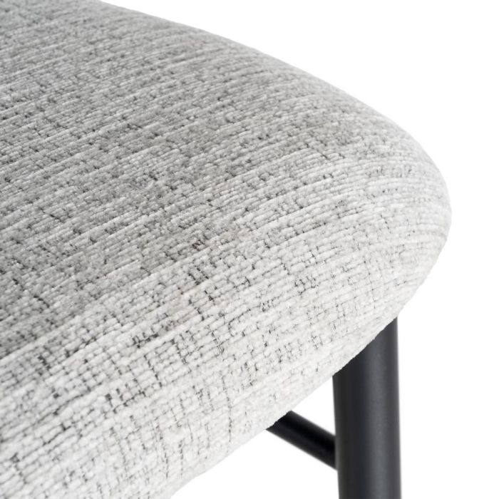 Taburete 75 cm Gris Tejido-Metal 54 X 52 X 105 cm