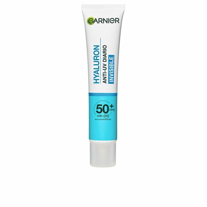 Garnier HYALURON ANTI-UV Fluido Protector Solar Barrera Cutánea Invisible SPF50+ con Ácido Hialurónico 40 ml