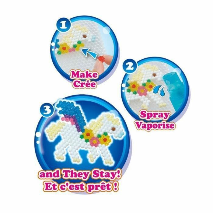 Aquabeads El Mundo Encantado - Set de Perlas para Crear Figuras con Agua, Más de 1500 Piezas Variadas y Estrellas, para Niños de 4 Años+ 1