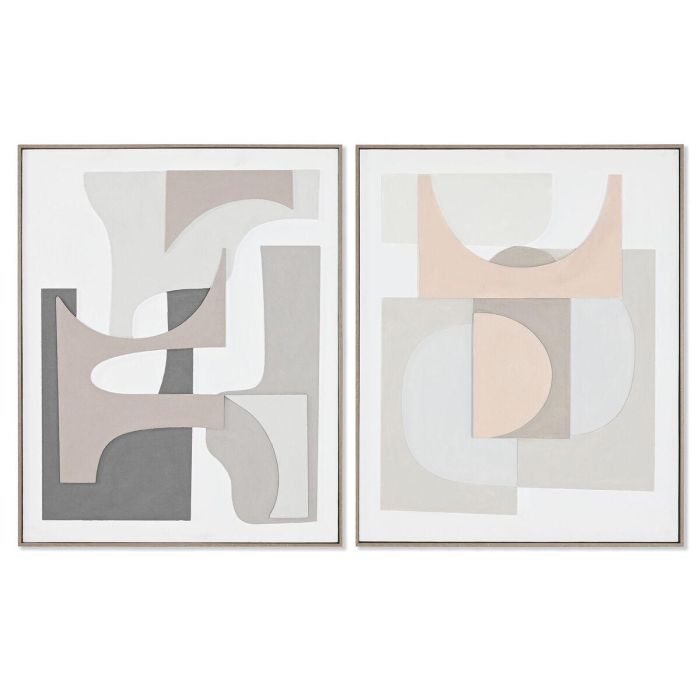 Cuadro Urban DKD Home Decor Blanco Gris 4.5 x 102 x 82 cm (2 Unidades) Cuadro Urban DKD Home Decor Blanco Gris 4.5 x 102 x 82 cm (2 Unidades)