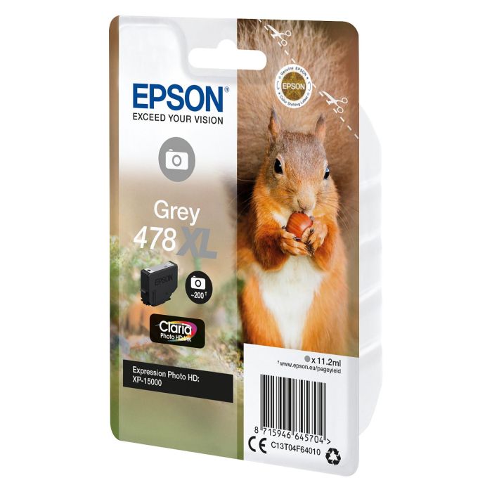 Epson Tinta Gris Claria Photo HD 478XL para XP-15000 (11.2ml)