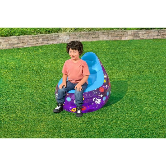 Bestway Sillon Hinchable con Luces Led Espacial 72x72x64 cm +3 Años Interior y Jardin 75122 17