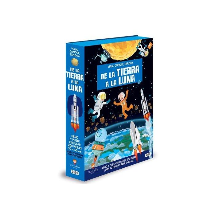 Puzle Sassi Manolito Books De La Tierra A La Luna 200 Piezas (+6 Años)