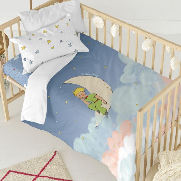 Juego de funda nórdica HappyFriday Le Petit Prince La Lune Multicolor Cuna de Bebé 2 Piezas 4 Juego de funda nórdica HappyFriday Le Petit Prince La Lune Multicolor Cuna de Bebé 2 Piezas 4