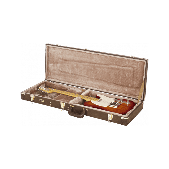 Gator GW Deluxe Estuche Marrón para Guitarra Eléctrica