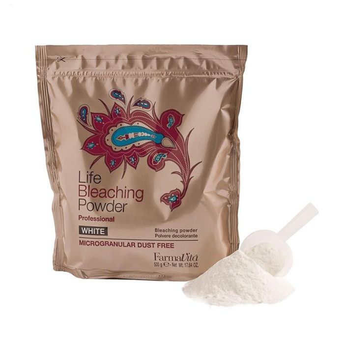 Life Bleaching Powder White Alluminium Bag 500 gr Farmavita