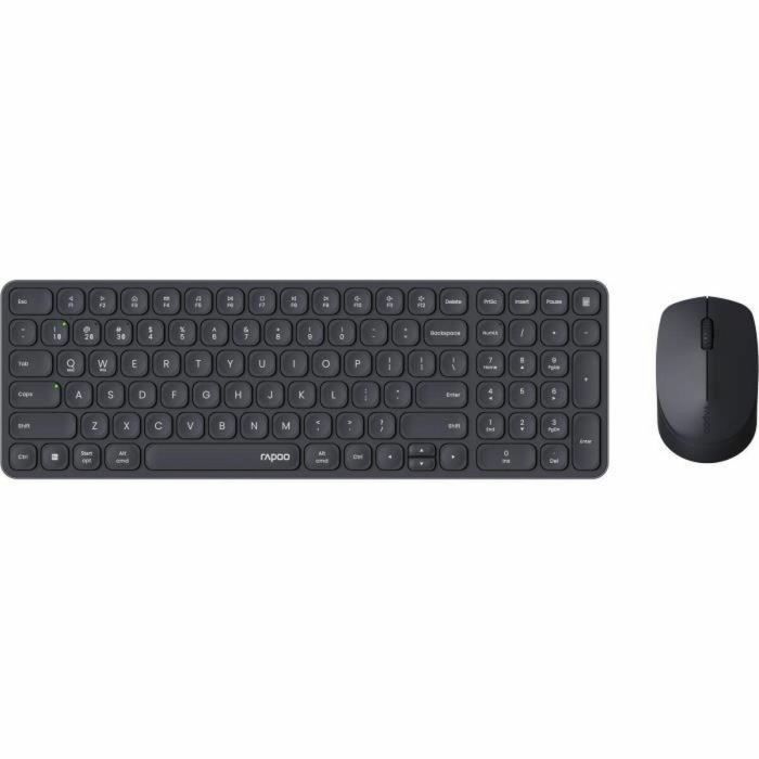 Rapoo 9310M Combo Teclado y Ratón Inalámbrico Multimodo Ultrafino Negro