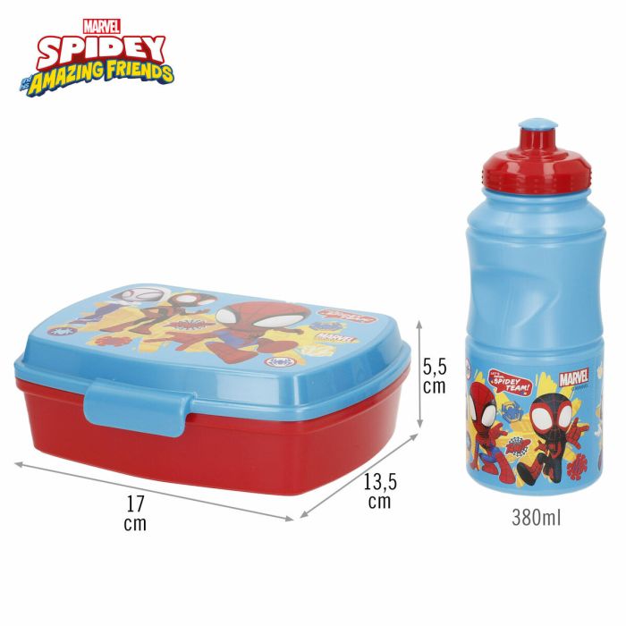 Fiambrera Spidey 380 ml 17 x 5,5 x 13,5 cm Botella (6 Unidades) 3 Fiambrera Spidey 380 ml 17 x 5,5 x 13,5 cm Botella (6 Unidades) 3