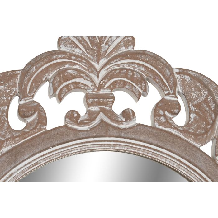 DKD Home Decor Espejo Natural MDF y Cristal 2.5 x 152 x 60 cm 2