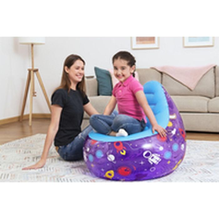 Bestway Sillon Hinchable con Luces Led Espacial 72x72x64 cm +3 Años Interior y Jardin 75122 18