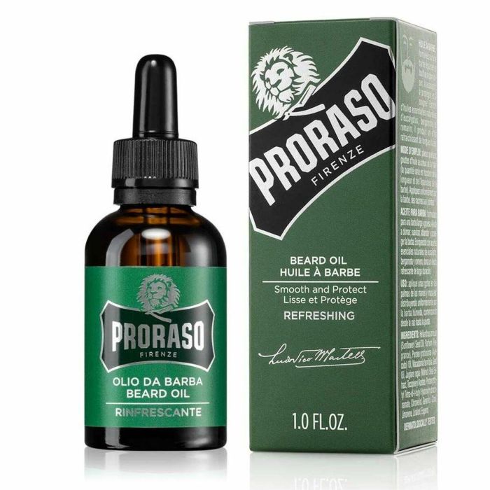 Proraso Aceite para Barba RINFRESCANTE Línea Verde con Mentol 30ml | Cuidado Barbas Largas y Gruesas Suaviza, Doma y Protege Hombre 1 Proraso Aceite para Barba RINFRESCANTE Línea Verde con Mentol 30ml | Cuidado Barbas Largas y Gruesas Suaviza, Doma y Protege Hombre 1