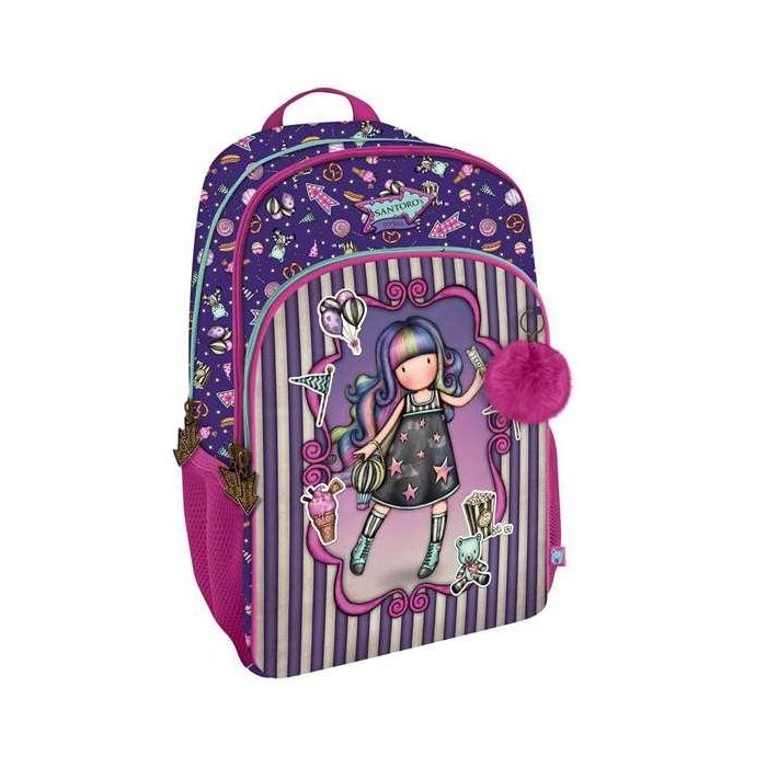 Mochila Escolar Gorjuss Up and away Morado 29 x 45 x 17 cm