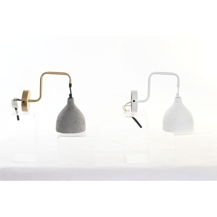 Lampara Aplique Moderno DKD Home Decor Dorado Gris Oscuro 27 x 26 x 14 cm (2 Unidades) Lampara Aplique Moderno DKD Home Decor Dorado Gris Oscuro 27 x 26 x 14 cm (2 Unidades)