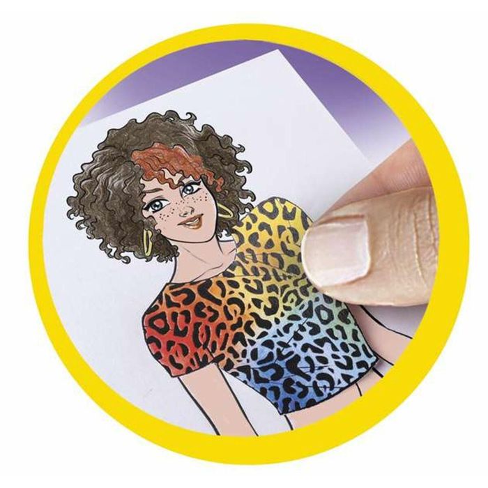 Clementoni Juego Fashion Designer Libro de moda para Crear Diseños 600 Combinaciones Edad +7 años 45.1x31.1x7 cm 6