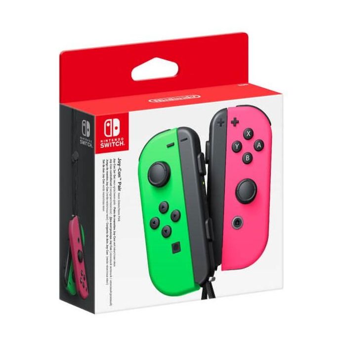Gamepad Inalámbrico Nintendo Joy-Con Verde Rosa 2