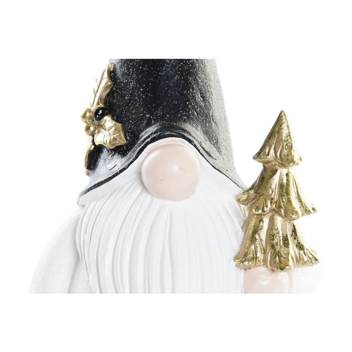 DKD Home Decor Figura de Navidad Gnomo Moderna de Resina Negro, Blanco, Dorado 9 x 11.5 x 24 cm 1 DKD Home Decor Figura de Navidad Gnomo Moderna de Resina Negro, Blanco, Dorado 9 x 11.5 x 24 cm 1