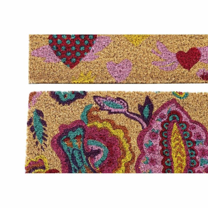 Felpudo Basicos DKD Home Decor Multicolor 40 x 1.5 x 60 cm (2 Unidades) 2 Felpudo Basicos DKD Home Decor Multicolor 40 x 1.5 x 60 cm (2 Unidades) 2