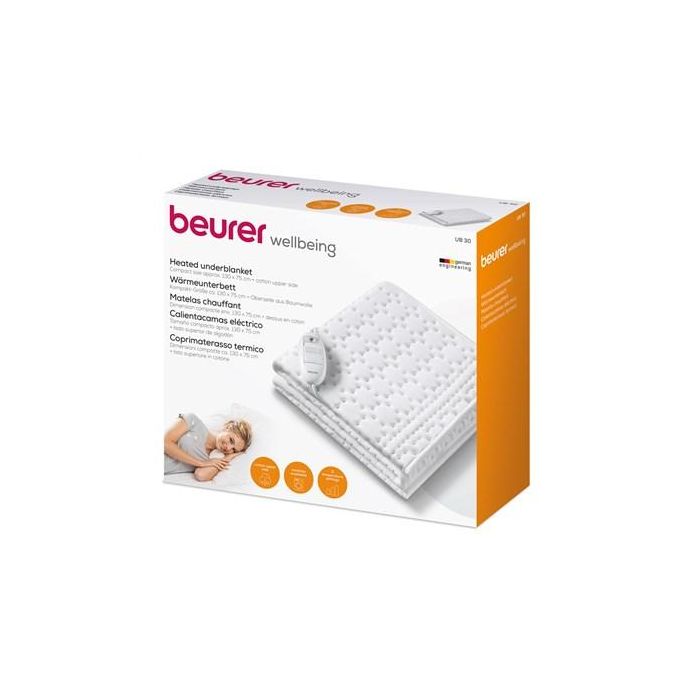 Beurer UB-30 Calientacamas Individual de Algodón Transpirable y Forro Polar para un Sueño Saludable 2 Beurer UB-30 Calientacamas Individual de Algodón Transpirable y Forro Polar para un Sueño Saludable 2