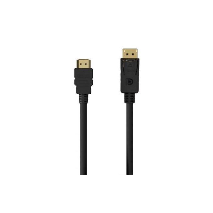 Aisens A125-0551 Cable Conversor DisplayPort Macho a HDMI Macho 4K@30Hz 1.5m Negro (DP entrada/HDMI salida) Conectores Oro 24K 0 Aisens A125-0551 Cable Conversor DisplayPort Macho a HDMI Macho 4K@30Hz 1.5m Negro (DP entrada/HDMI salida) Conectores Oro 24K 0