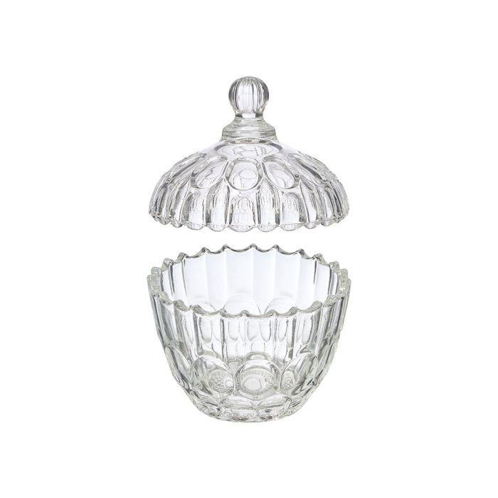 Giftdecor Bombonera de Cristal Transparente para Regalo - 10x11.5x10 cm (Set de 24)