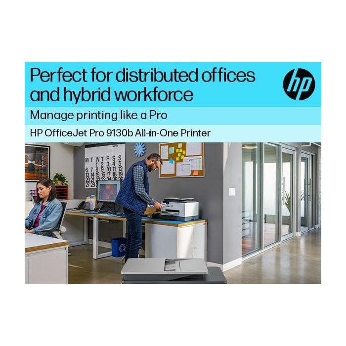 HP OfficeJet Pro 9130b All-in-One Printer Inyección de tinta térmica A4 4800 x 1200 DPI 25 ppm Wifi 14 HP OfficeJet Pro 9130b All-in-One Printer Inyección de tinta térmica A4 4800 x 1200 DPI 25 ppm Wifi 14
