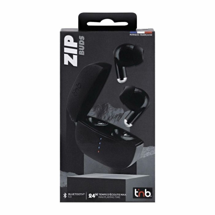 Auriculares Inalámbricos con Estuche de Carga T'NB ZIP 2 Negro 3 Auriculares Inalámbricos con Estuche de Carga T'NB ZIP 2 Negro 3