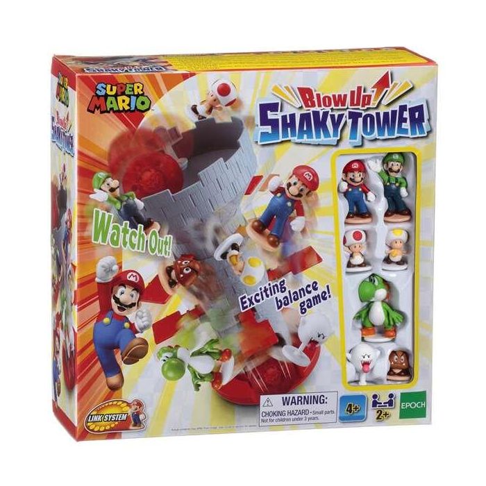 Juego equilibrio super mario blowup! shaky tower ¿seras capaz de mantener el equilibrio?