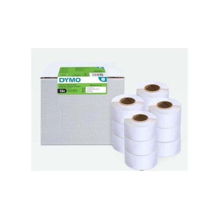 DYMO Etiqueta LW Multipack dirección 28X89mm-VALUE PACK (12 Rollos)