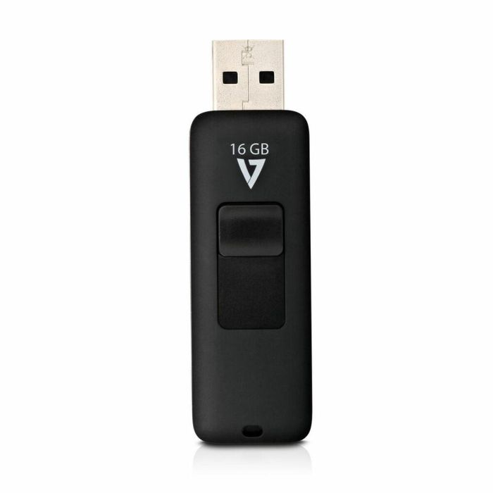 Tarjeta de Memoria Micro SD con Adaptador V7 VF216GAR-3E 16 GB Negro