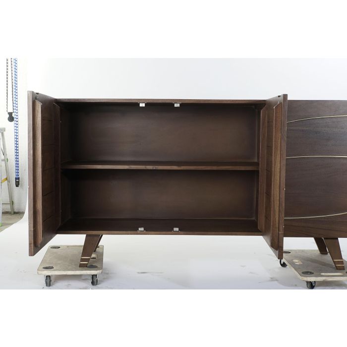 DKD Home Decor Buffet Moderno Marron Oscuro 3 Puertas 145 x 41 x 76 cm 5