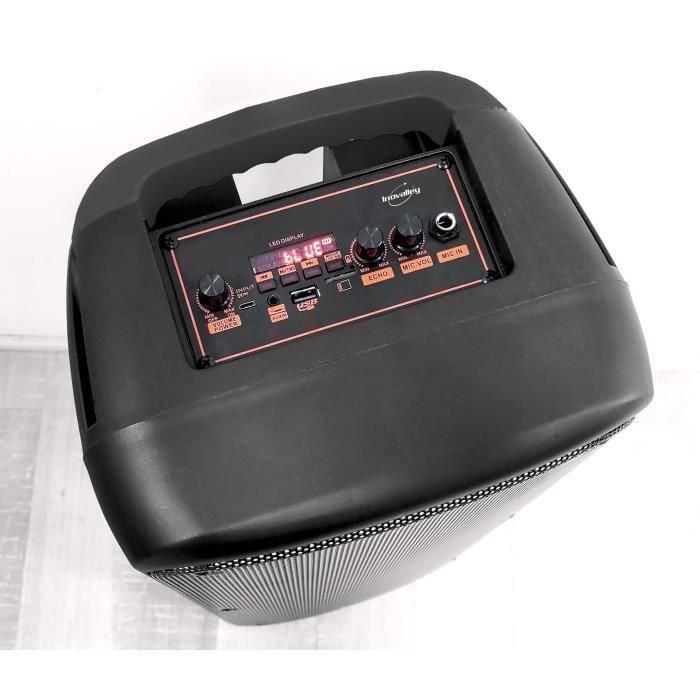 Inovalley KA25-FIRE Altavoz Karaoke iluminado Bluetooth V5.0 850W 64 cm Negro 2